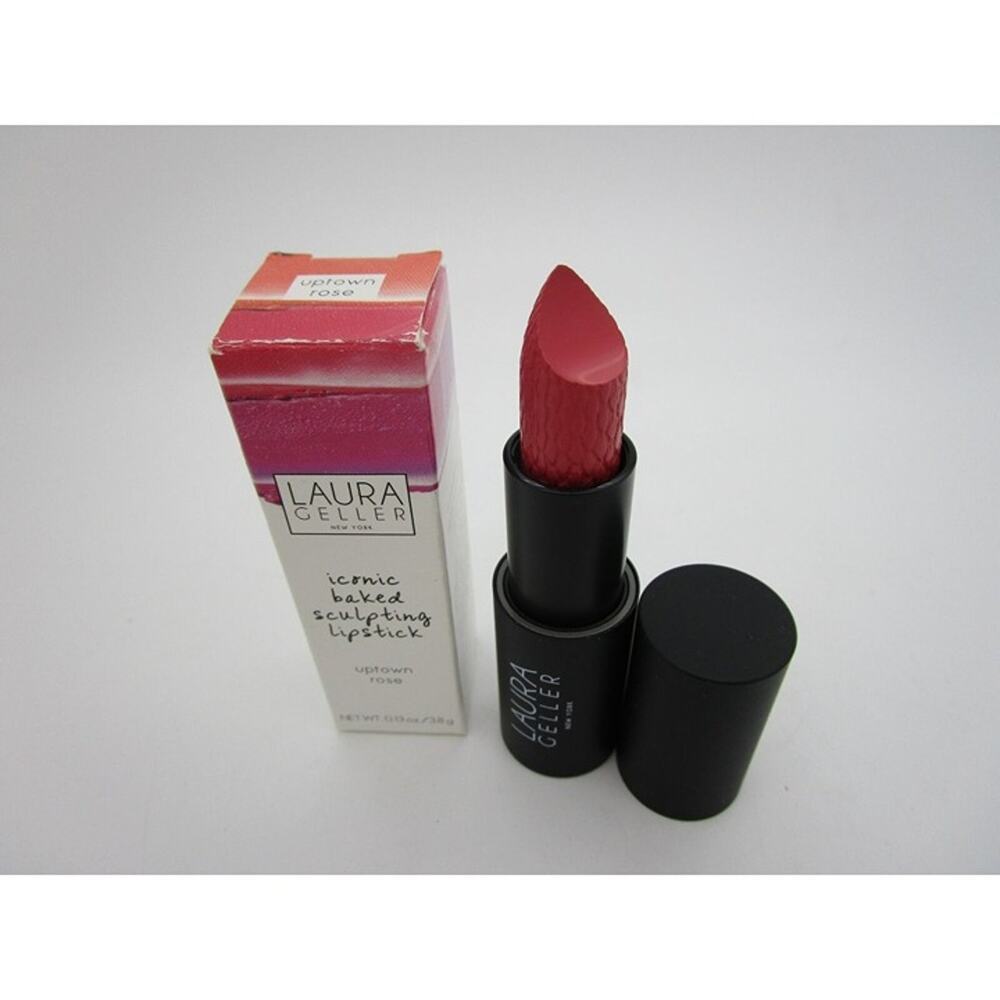Laura Geller UPTOWN ROSE Iconic Baked Sculpting Lipstick NEW